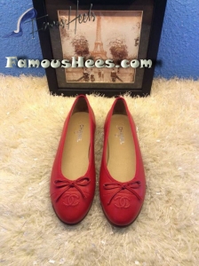 Classic flat red leather 